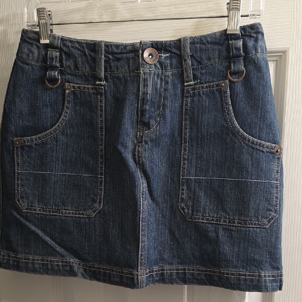 L.A. Blues Dark Blue Denim Scooter Skort Size 4